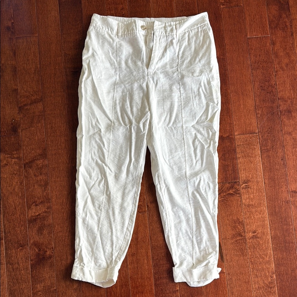 White Casual Pants